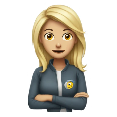 Rebecca is feeling sick sticker