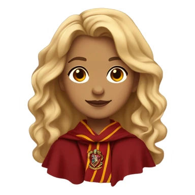 Blonde gryffindor girl sticker