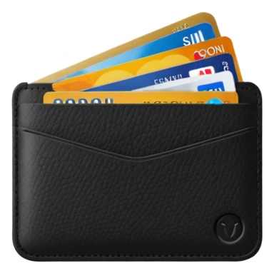 Card holder – slim wallet for credit cards. sticker