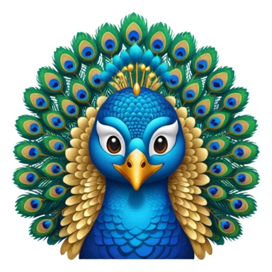  vel emoji with peacock sticker