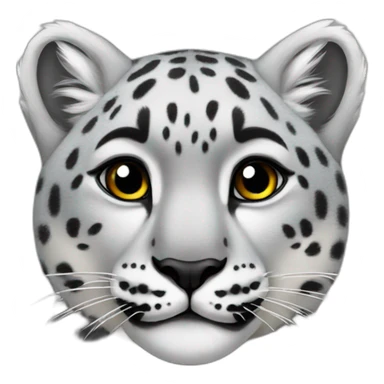 female snow leopard sticker