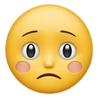 sad face classic emoji style sticker
