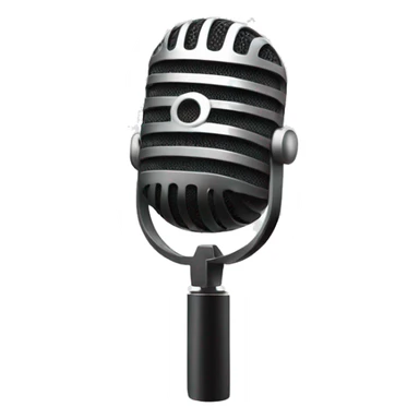 white wireless singer mic sticker