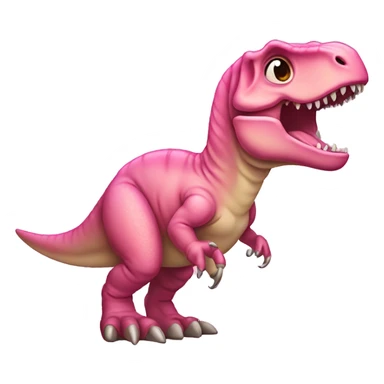 baby pink t. rex sticker