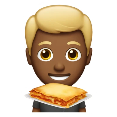 gay person with lasagne sticker