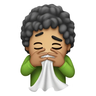 sneezing with boogers sticker