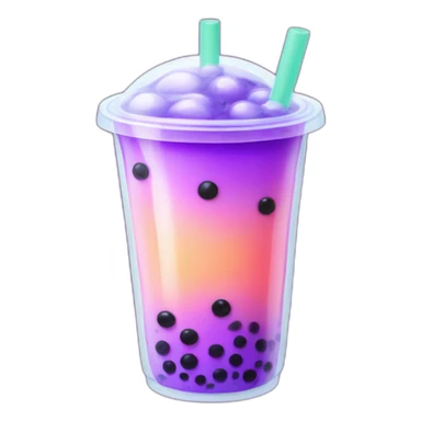 ultraviolet bubble tea sticker