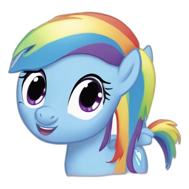my little pony rainboow sticker