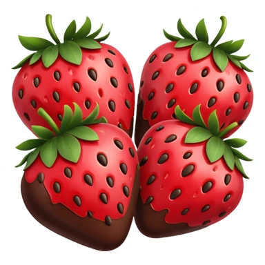 chocolate covered strawberry sticker