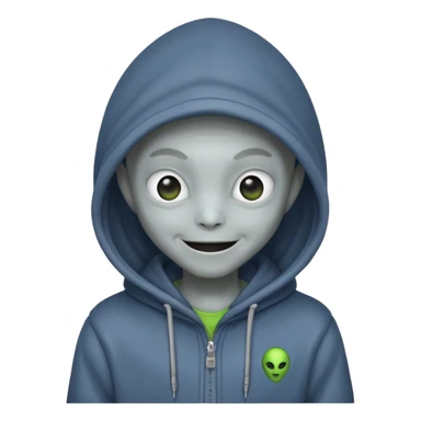 alien wear hoodie in guardian of the galaxy sticker