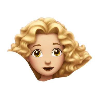 Glinda from wicked in her pink dress is sick coverd by a blanket sticker