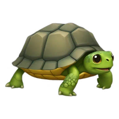 tortuga enrocada sticker