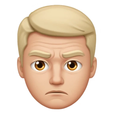 man annoyed with a man sticker