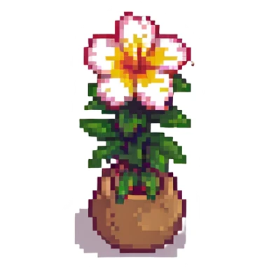 Hawaiian flower sticker