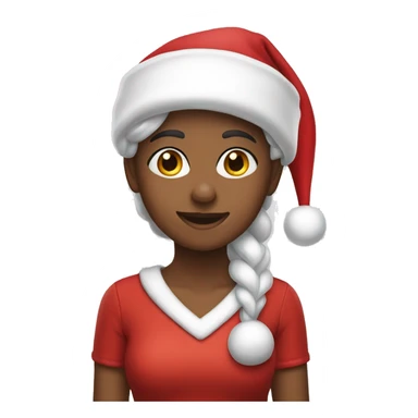 female santa’s helper  sticker