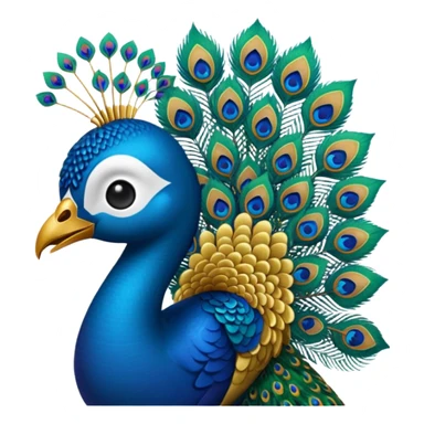  vel emoji with peacock sticker