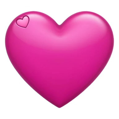 emoji cuore fucsia iphone sticker