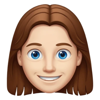 Elmer Bäck (b.1981) with blue eyes, long brown hair sticker