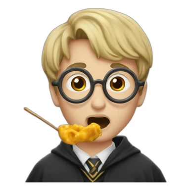 Harry Potter qui mange une sucette sticker