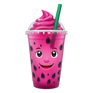 Starbucks dark pink dragonfruit refresher sticker