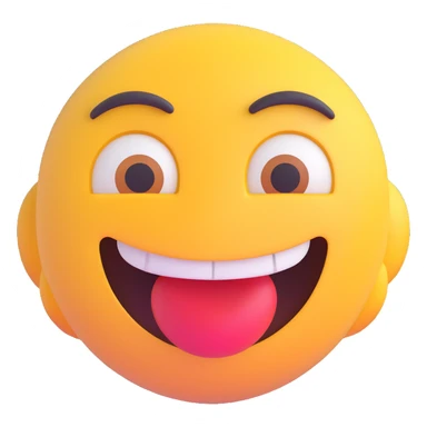 emoji face with a smirking mouth and large, pleading, begging emoji eyes sticker