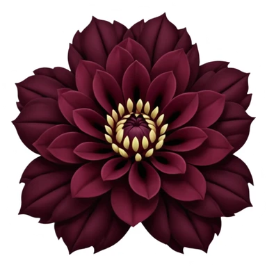 black dahlia flower sticker
