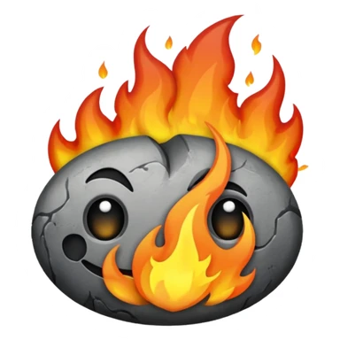  fuego color gris sticker