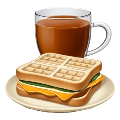 Tost ile çay emojisi çayı bir çay kesesi gibi hazırla hiç benzememiş burada bir de ben senden tost istedim kaşarlı sucuklu bir tost sticker