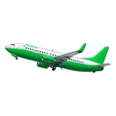 Green 737 sticker