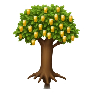 beer tree sticker