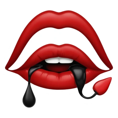 Kiss black💋 sticker