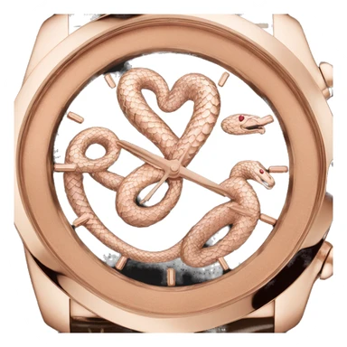 Bvlgari rose gold serpent watch  sticker