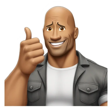 Dwayne johnson Thums up sticker