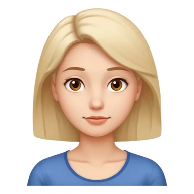 Woman tilting her head 45 degree towards her shoulders, face is relaxed sticker