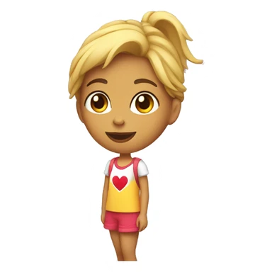 Chica con corazon de.afuera sticker