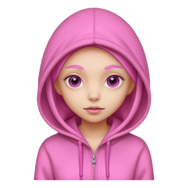 PINK ALIEN GIRL WEARING HOODIES



















 sticker