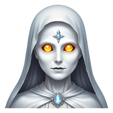 Full view, Cinematic and Ultra realistic 32k HD hauntingly beautiful specter with Balanced features, highly detailed, glowing with silver light, high shine, remembrance, a painting of white silver, fanciful, enchanting. The image is so lifelike it could leap off the canvas at any moment sticker