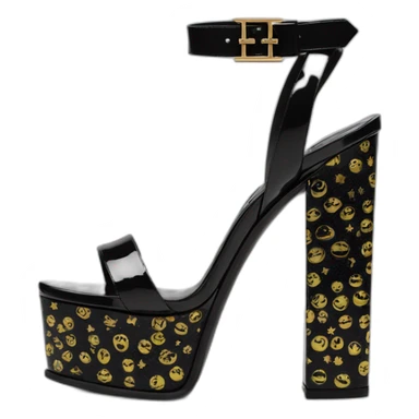 Ysl heel sandal TRIBUTE PLATFORM SANDAL black PATENT LEATHER sticker