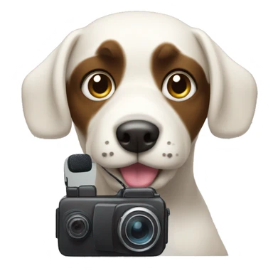 Bollipoo Dog with videocamera sticker