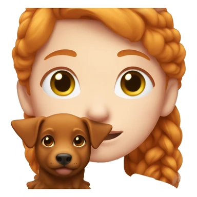 Ginger girl with a Shepherd  sticker