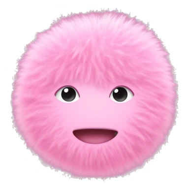 Light pink fuzzy letter t sticker