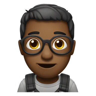 Short black cute minion  sticker