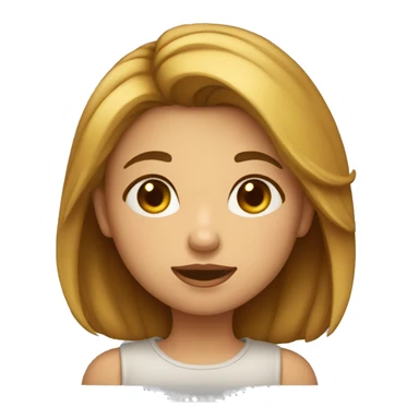 Une fille qui fait un bisou  sticker