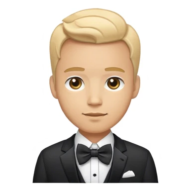 monsieur habillé en costume avec un noeud papillon sticker