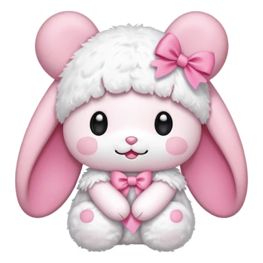 My melody ribbon sticker