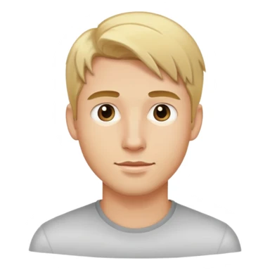 young man with blonde hair and light stubble sticker