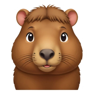 Capibara tierno enamorado sticker