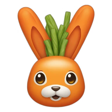 Lapin carottes sticker
