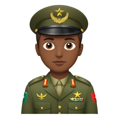 Pakistani soldier in military uniform with Pakistan flag sticker