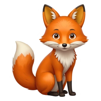 fox peeing sticker